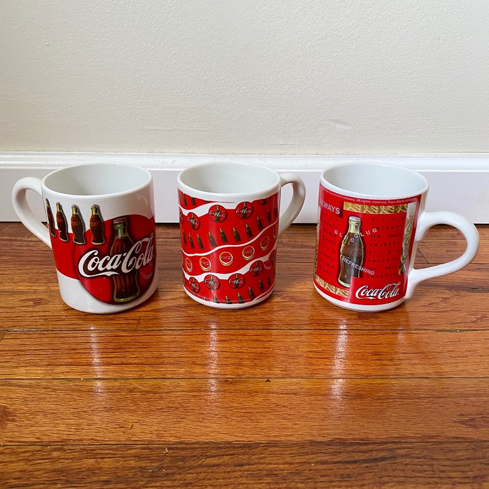 Set of 3 1997 Coca-Cola® Collector Mugs